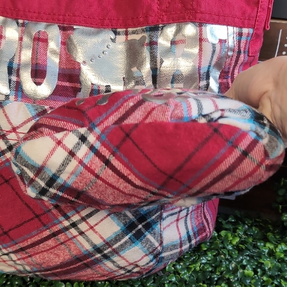 Aero 87 Red Plaid Bulldog Tote and Pouch Set - Picture 5 of 10